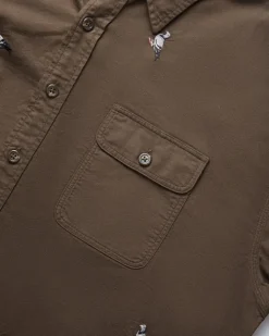 All Over Embroidered Pigeon Shirt