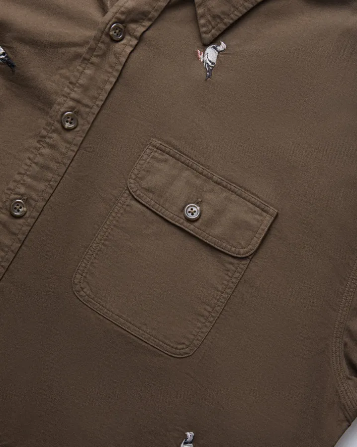 All Over Embroidered Pigeon Shirt