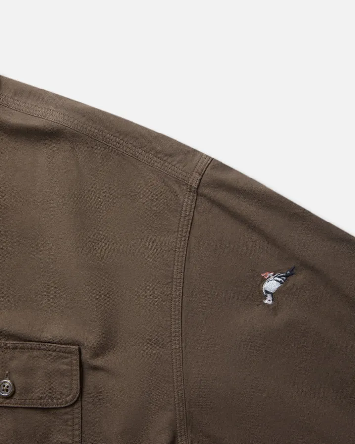 All Over Embroidered Pigeon Shirt