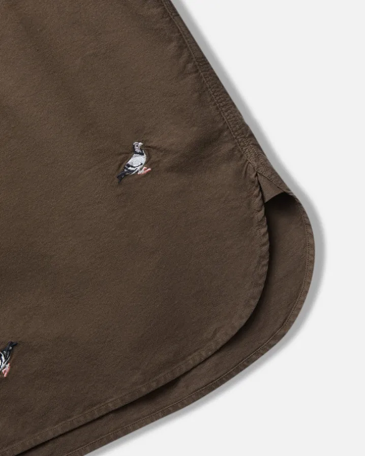 All Over Embroidered Pigeon Shirt