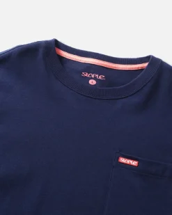 L/S Bar Logo Pkt Tee