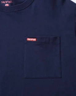 L/S Bar Logo Pkt Tee