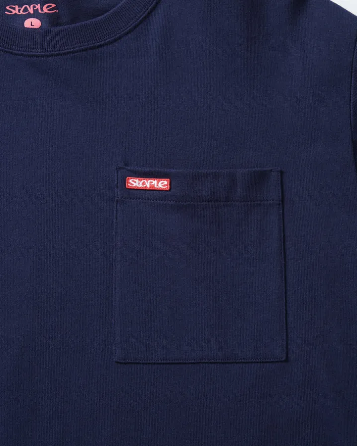 L/S Bar Logo Pkt Tee