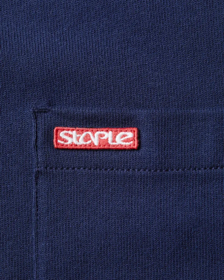 L/S Bar Logo Pkt Tee