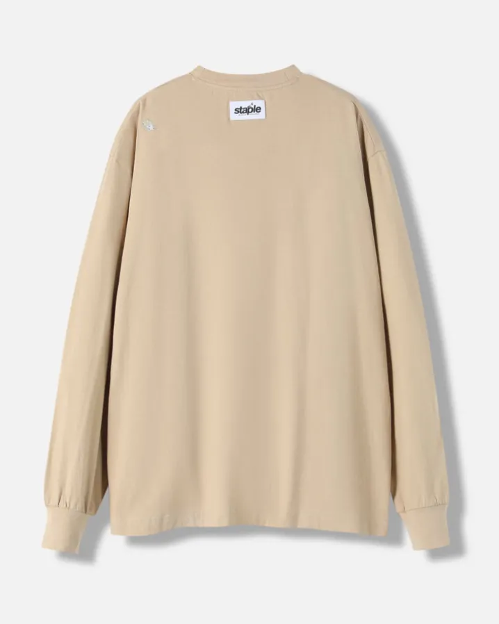 L/S Emb Pigeon Tee