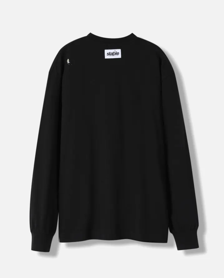 L/S Emb Pigeon Tee