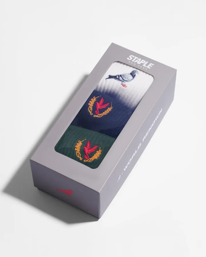 Pigeon Logo Socks 3Pk