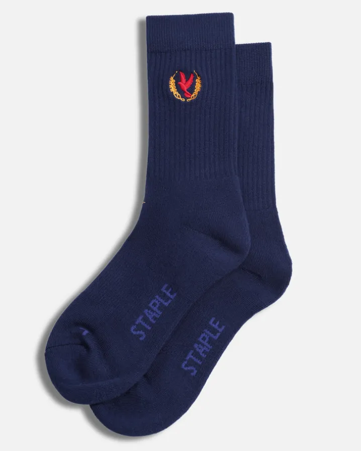 Pigeon Wreath Socks