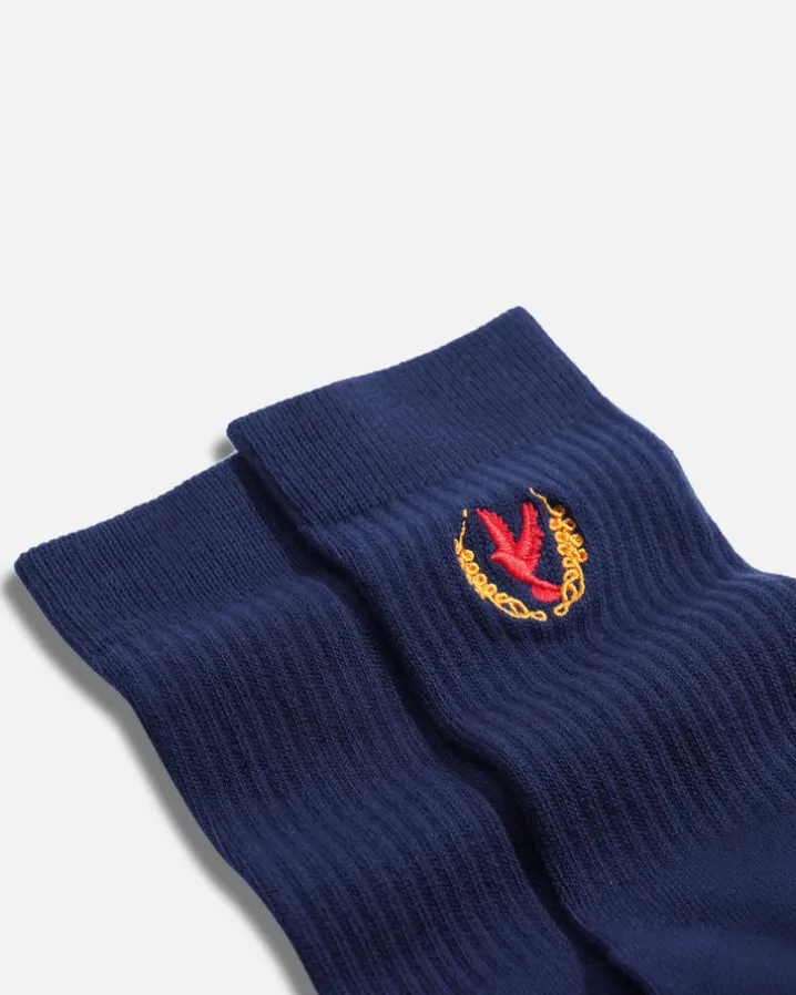 Pigeon Wreath Socks